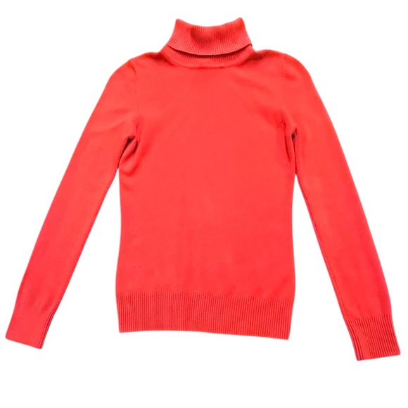 French Connection Red Turtleneck Sweater Size Medium MSRP $148 - Picture 1 of 9